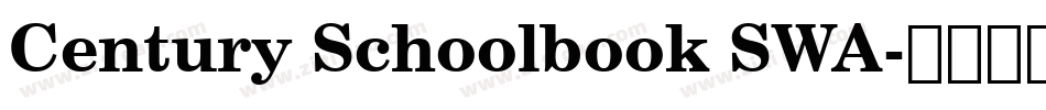 Century Schoolbook SWA字体转换